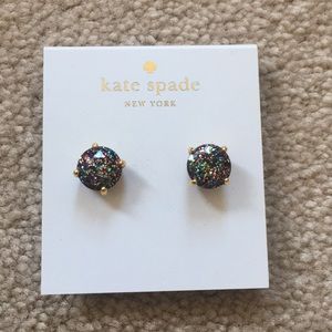 Kate Spade Black Sparkle Earrings